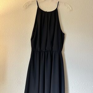 Lush Classic Black high neck Spaghetti-Strap Dress - Women's